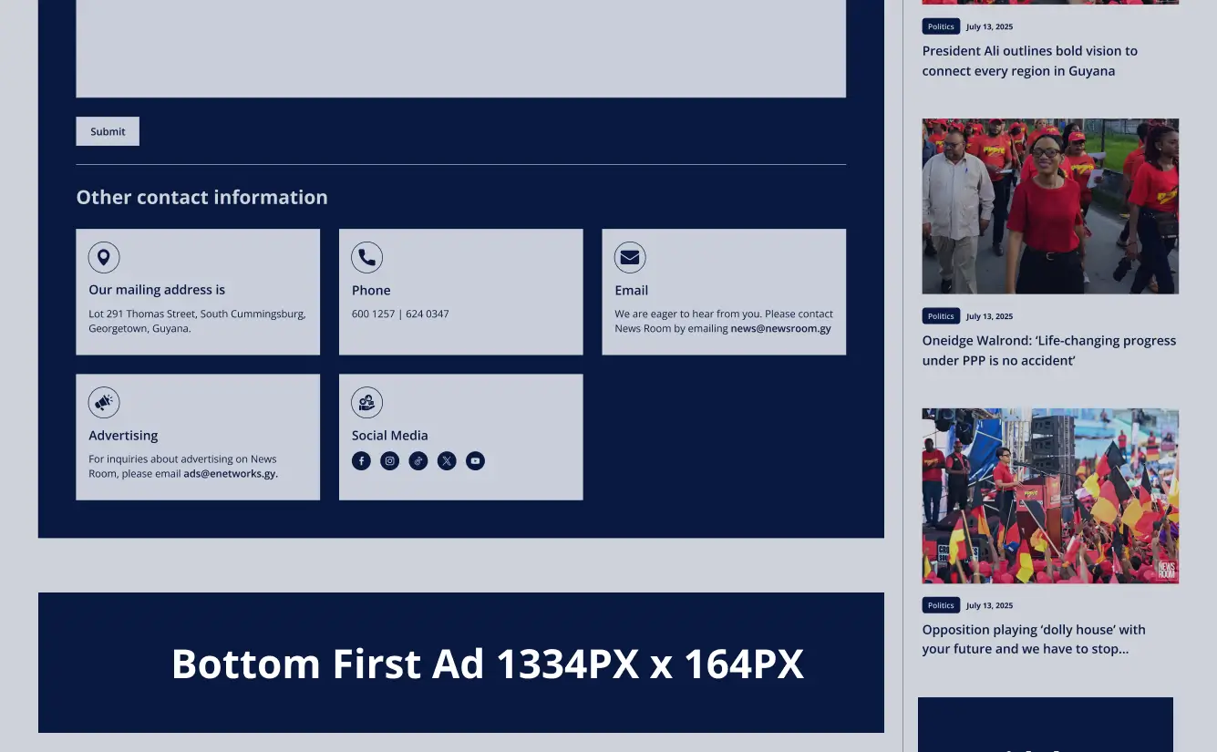 Contact Page - Bottom First Ad (1334px W × 164px H)