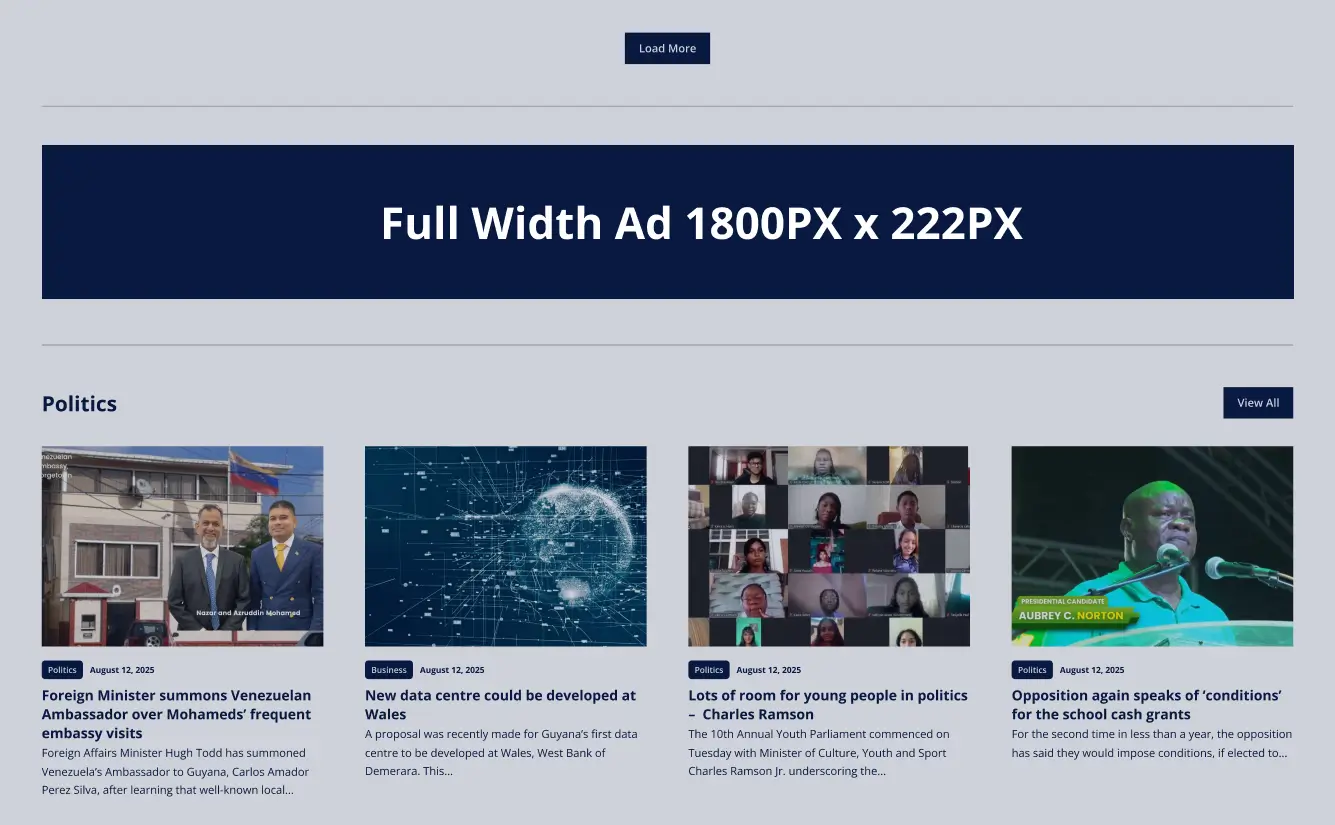 Home Page - Full Width Ad (1800px W × 222px H)