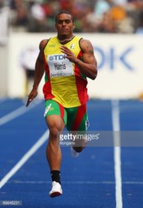 Adam Harris in action for Guyana