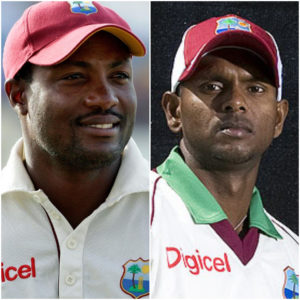 Brian Lara (left) and Shivnarine Chanderpaul