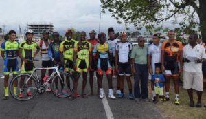 The top performers and officials pose for a photo