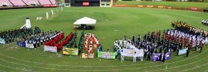 The participating districts at this year's national schools championships 