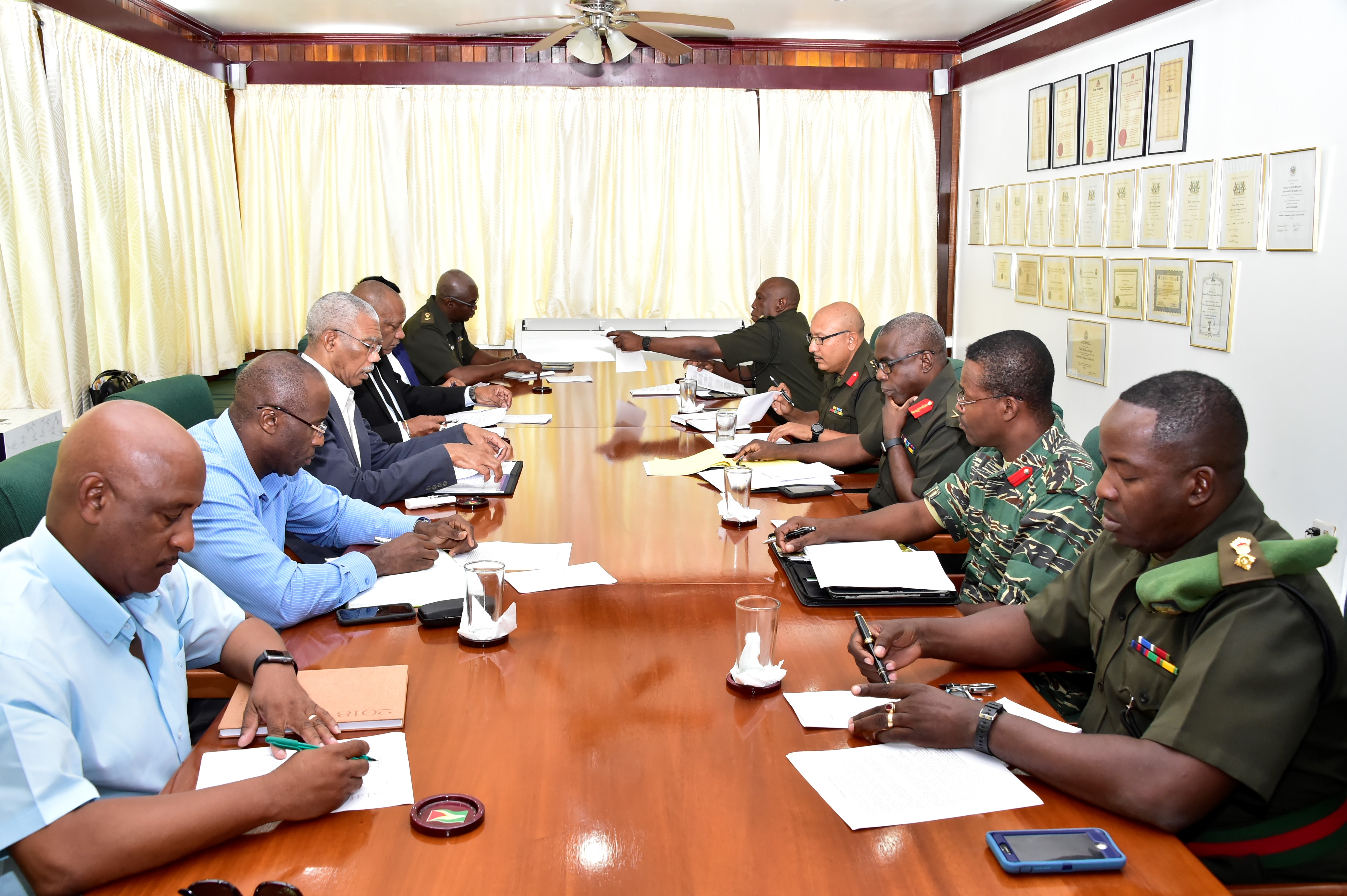 President meets with GDF top brass to discuss defence concerns News