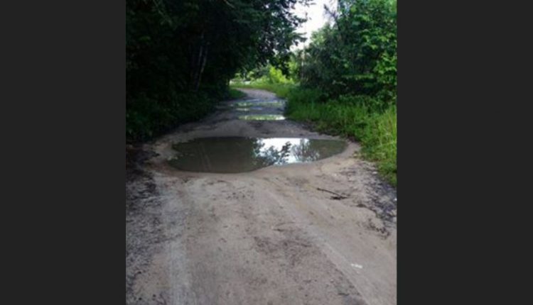 The deplorable access road
