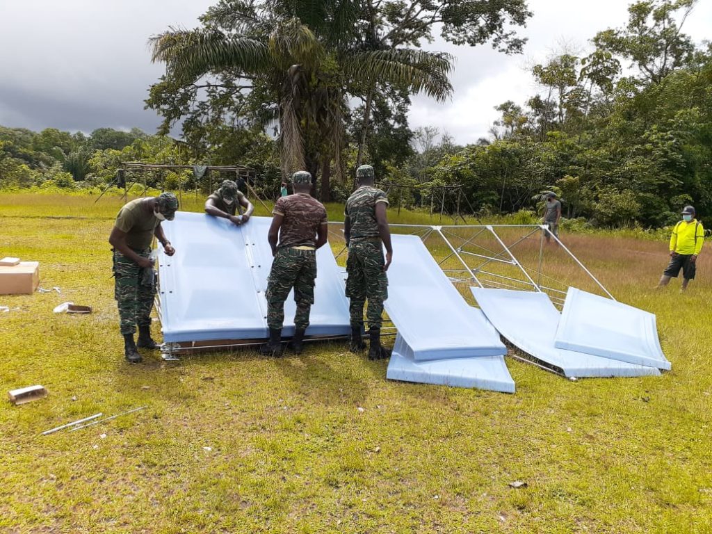 COVID-19 isolation tents installed at Moruca - News Room ...