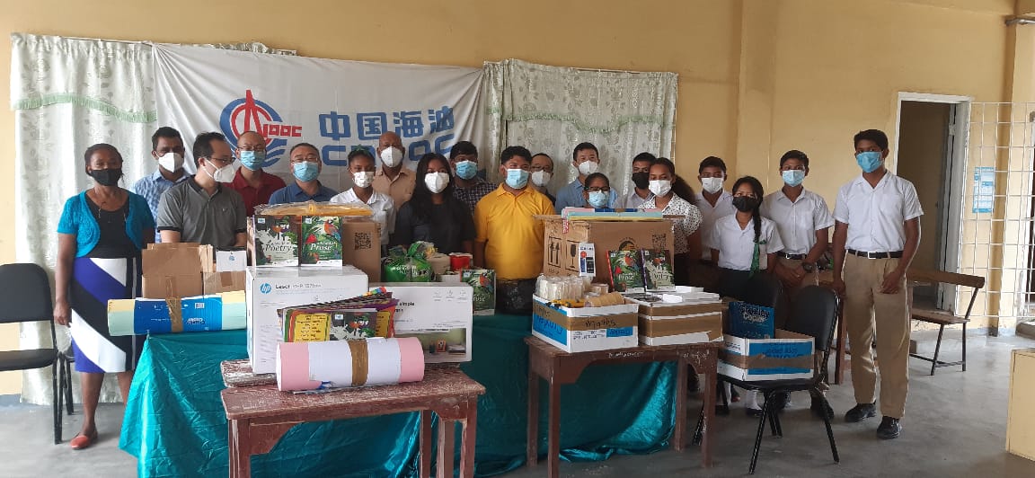 CNOOC Petroleum Guyana donates school supplies to St. Cuthbert’s