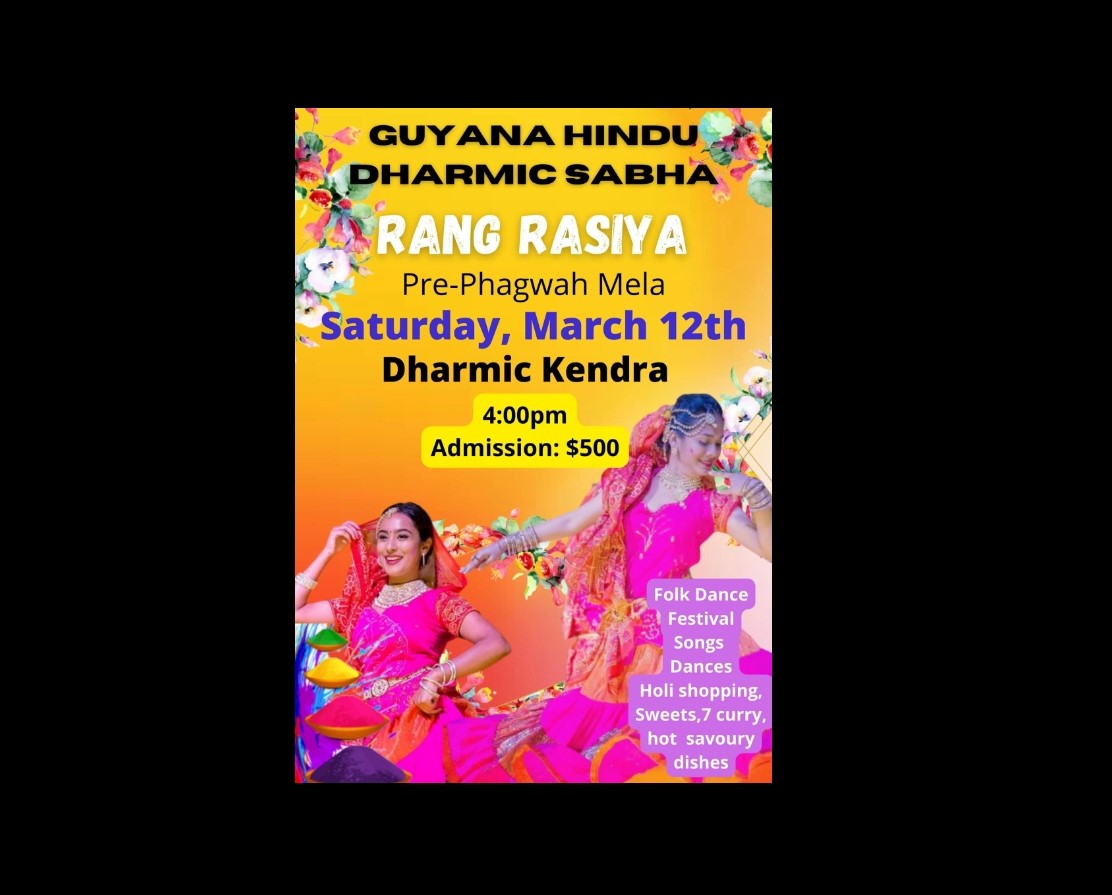 Guyana Hindu Dharmic Sabha’s Rang Rasiya set for March 12 News Room