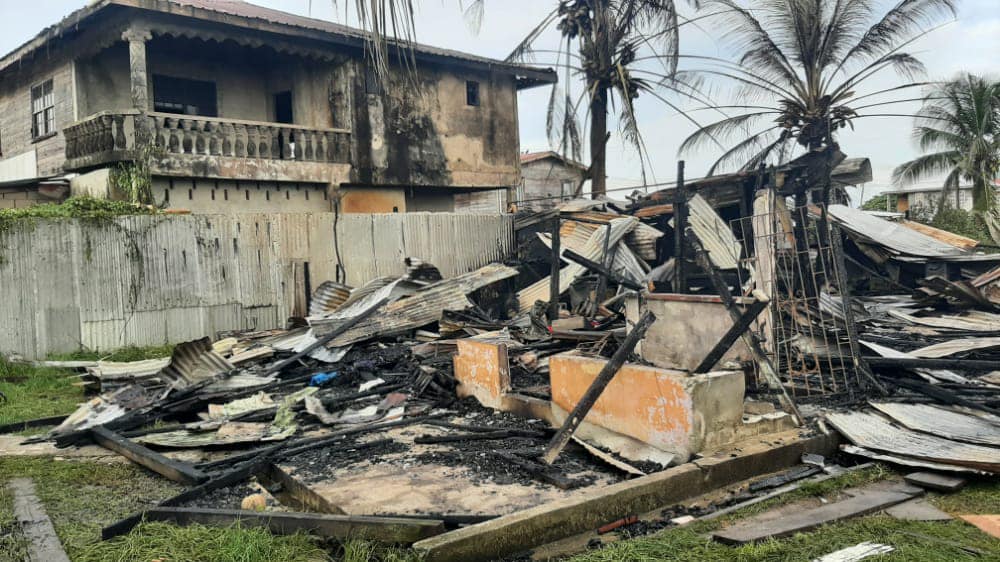 Family of four homeless after Anna Catherina fire - News Room Guyana