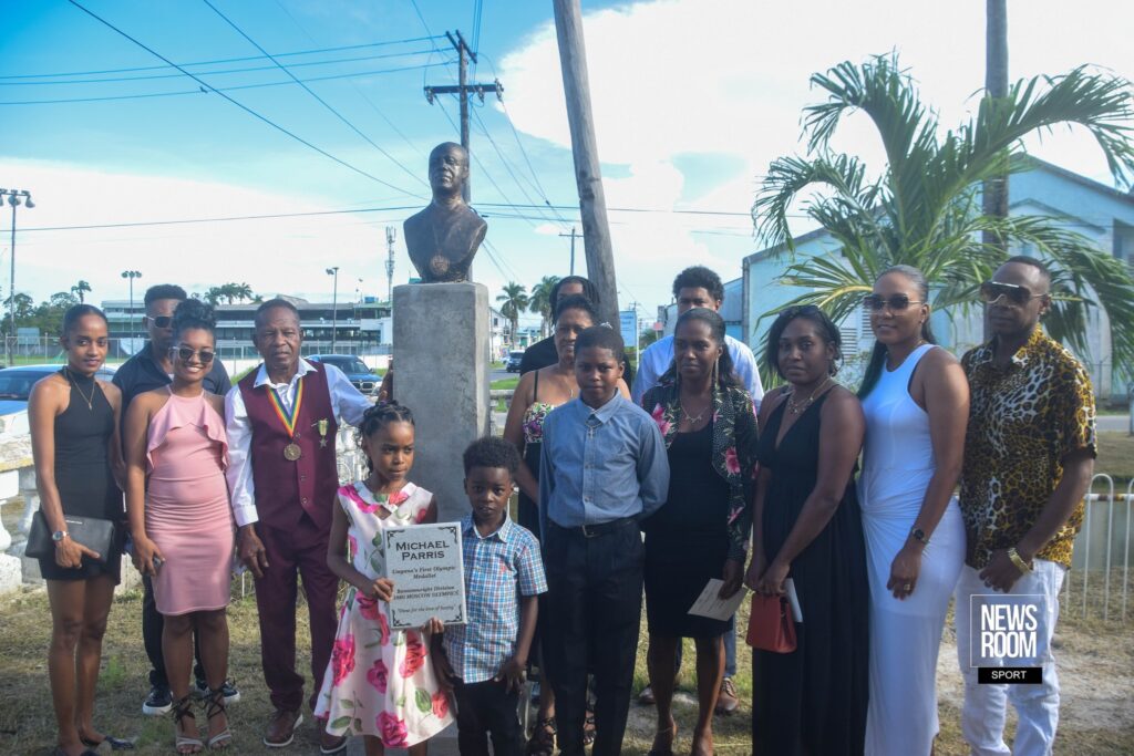 Bust unveiled in honour of Guyana’s lone Olympic medallist Michael