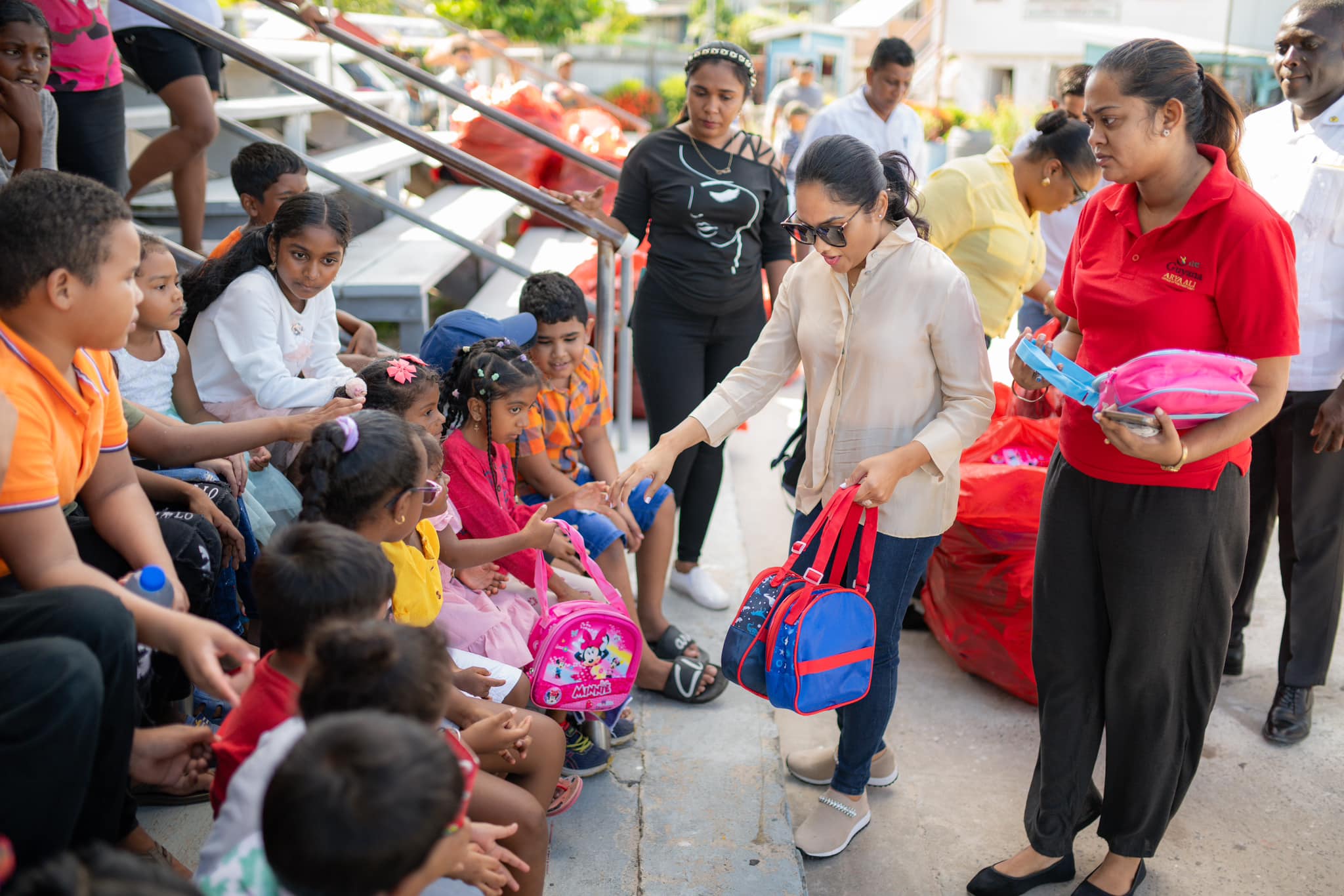 First Lady donates 500 children’s backpacks