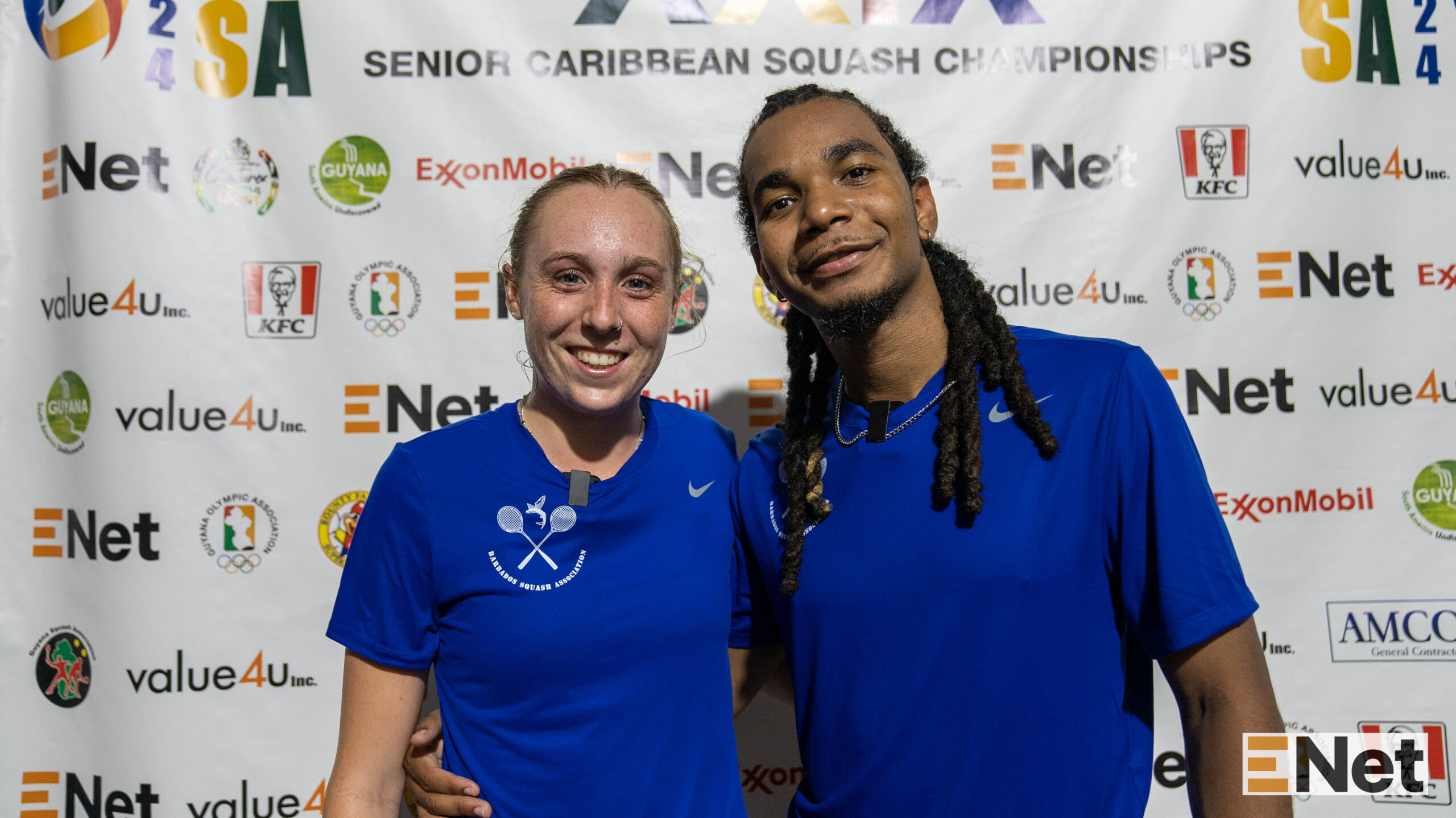 ENet Senior CASA: Gold for Bajans Cumberbatch and Prow in Mixed Doubles