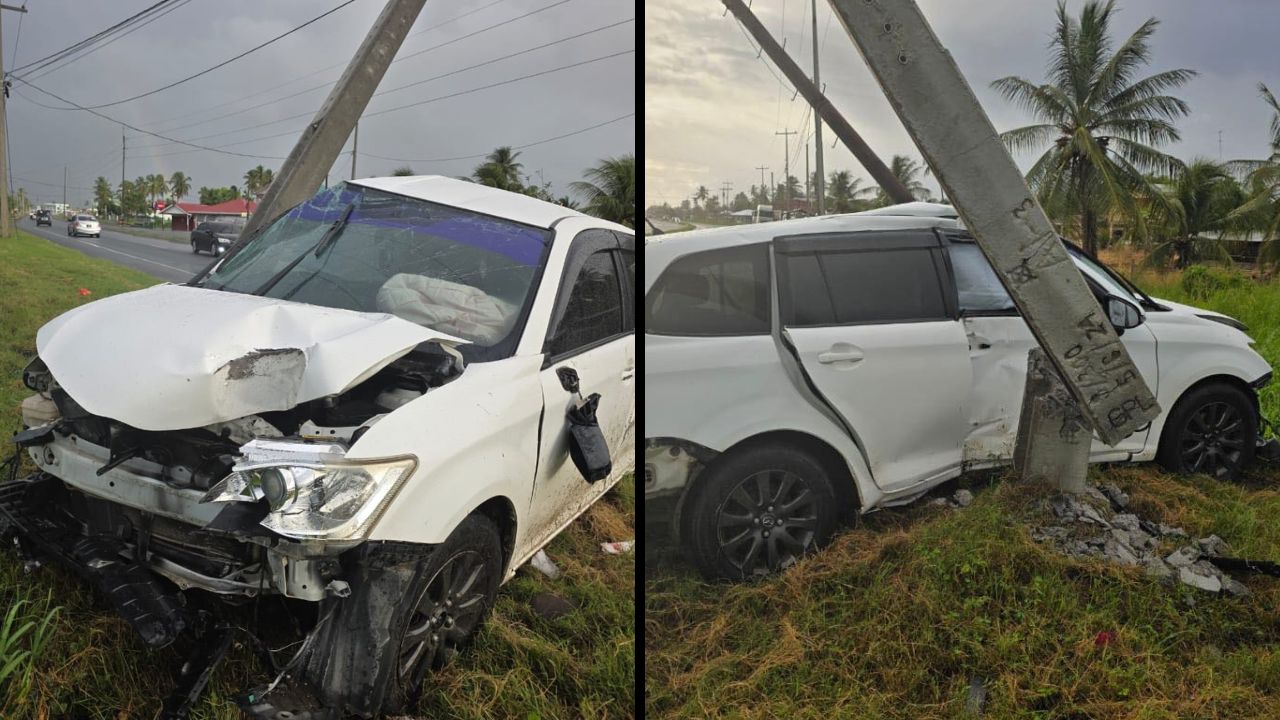 Man, 44, dies after car slams into utility pole on Good Hope Public Road