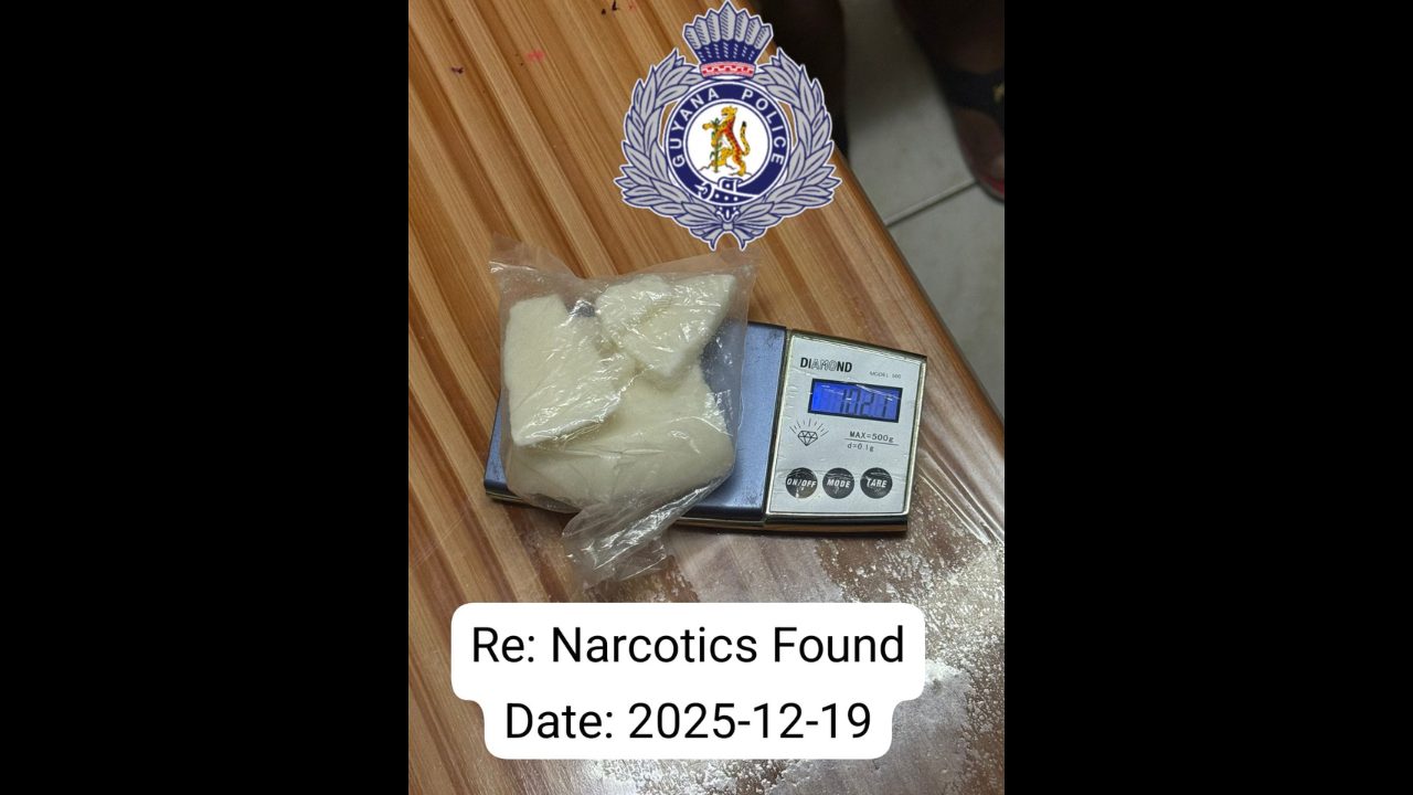 Cocaine found at Parika grocery store 