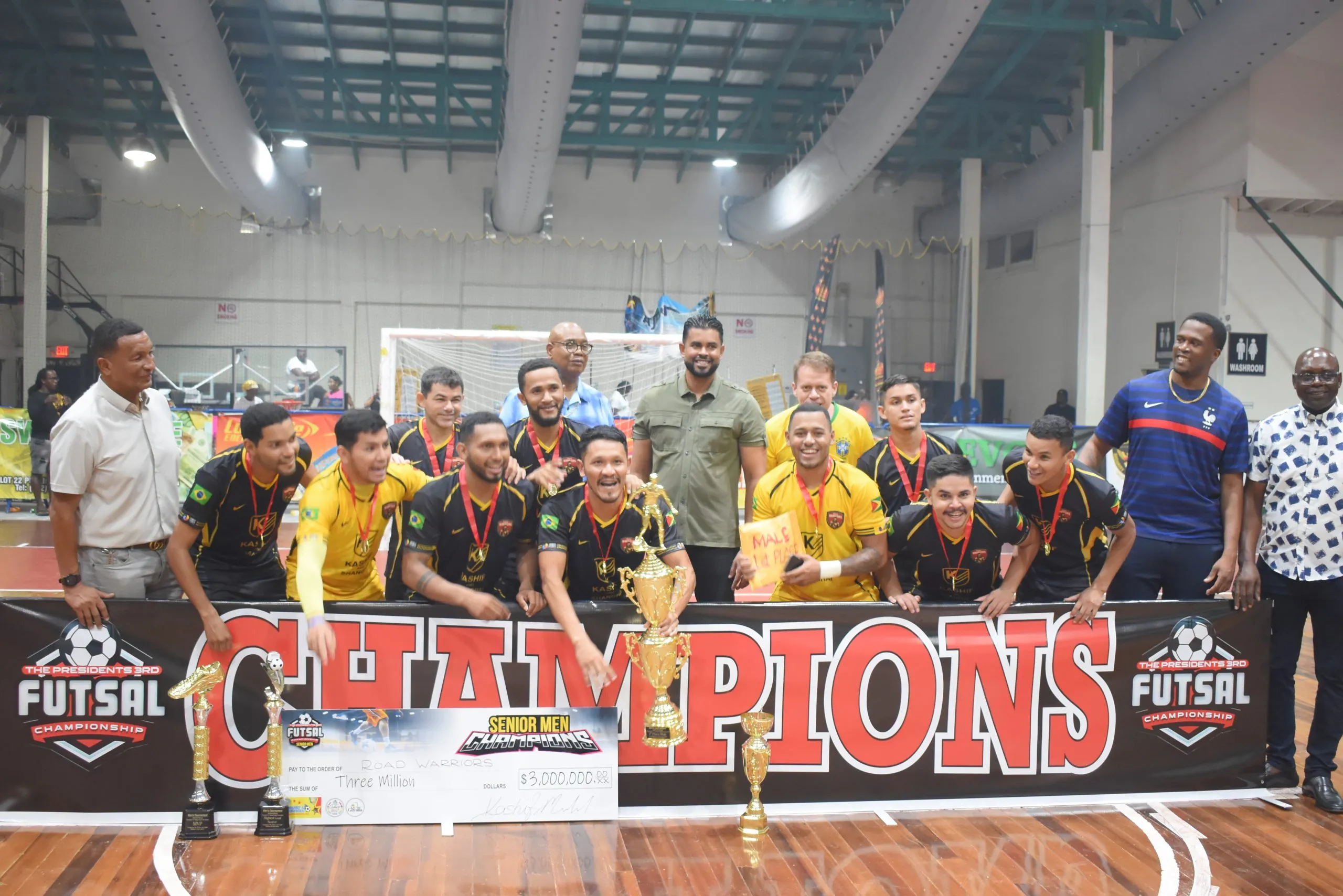 Road Warriors down Bent Street ‘A’ to lift President’s Futsal title