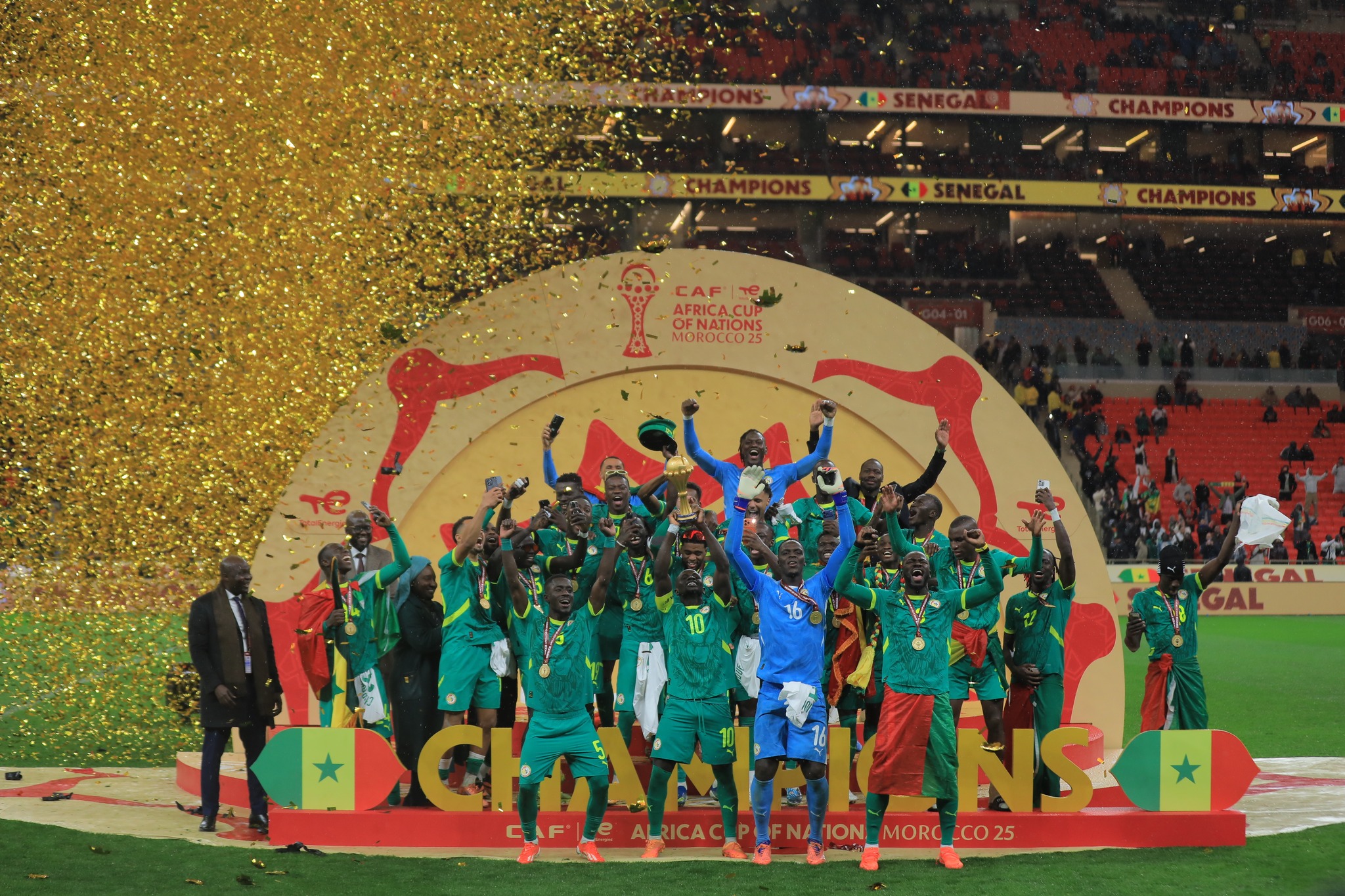 Senegal players walk off in protest before returning to win AFCON final