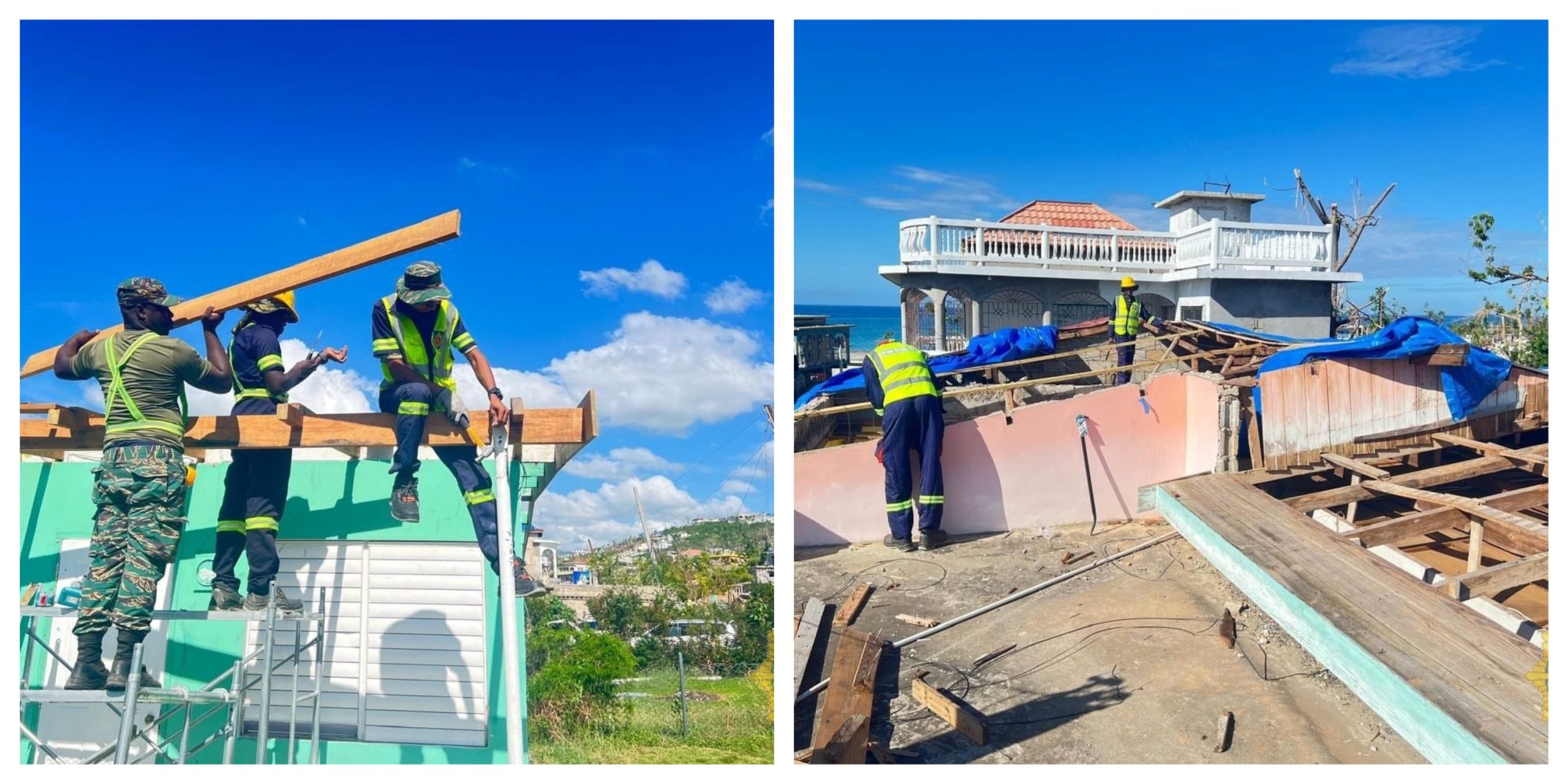 President Ali commends GDF soldiers in Jamaica supporting Hurricane Melissa recovery